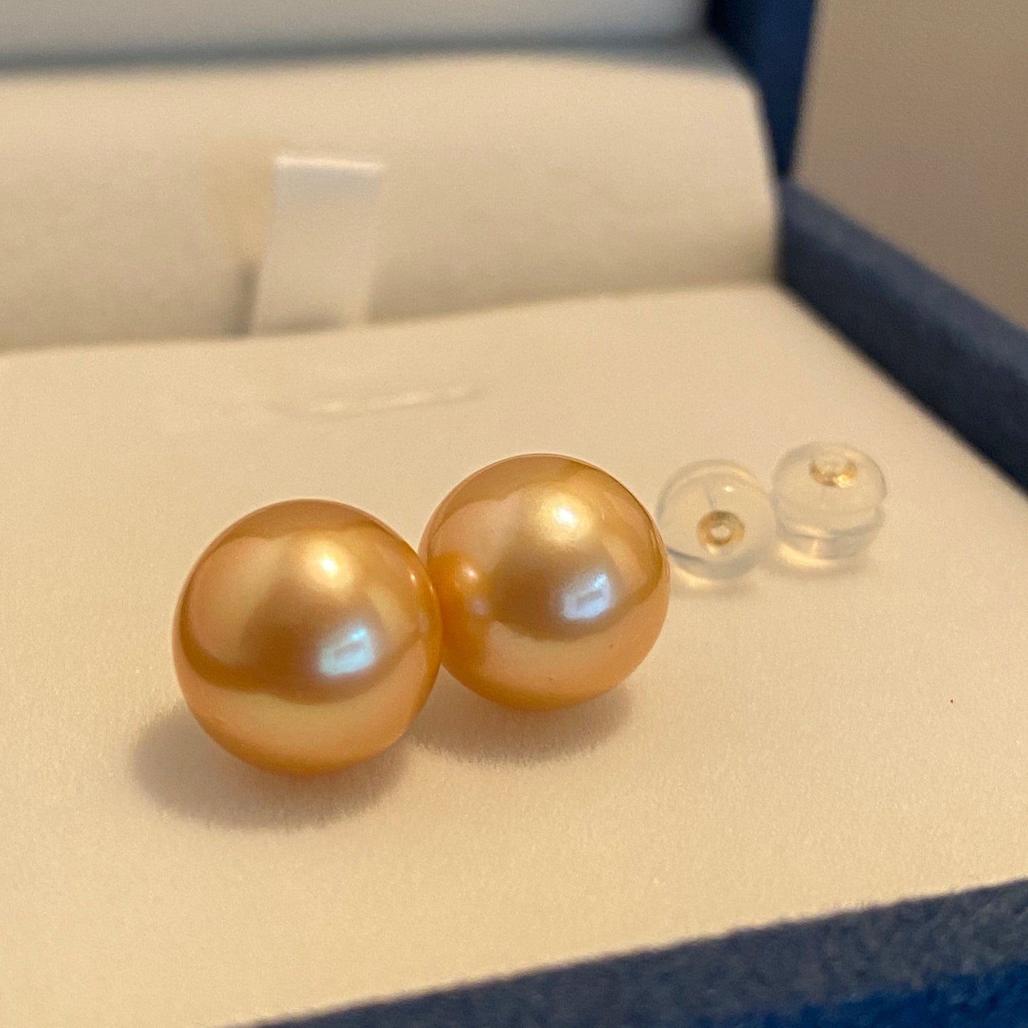 K18YG ゴールデンパール 南洋真珠 18K 18金 YG K18 イエローゴールド ゴールドパール ピアス スタッドピアス 10-11mm ~