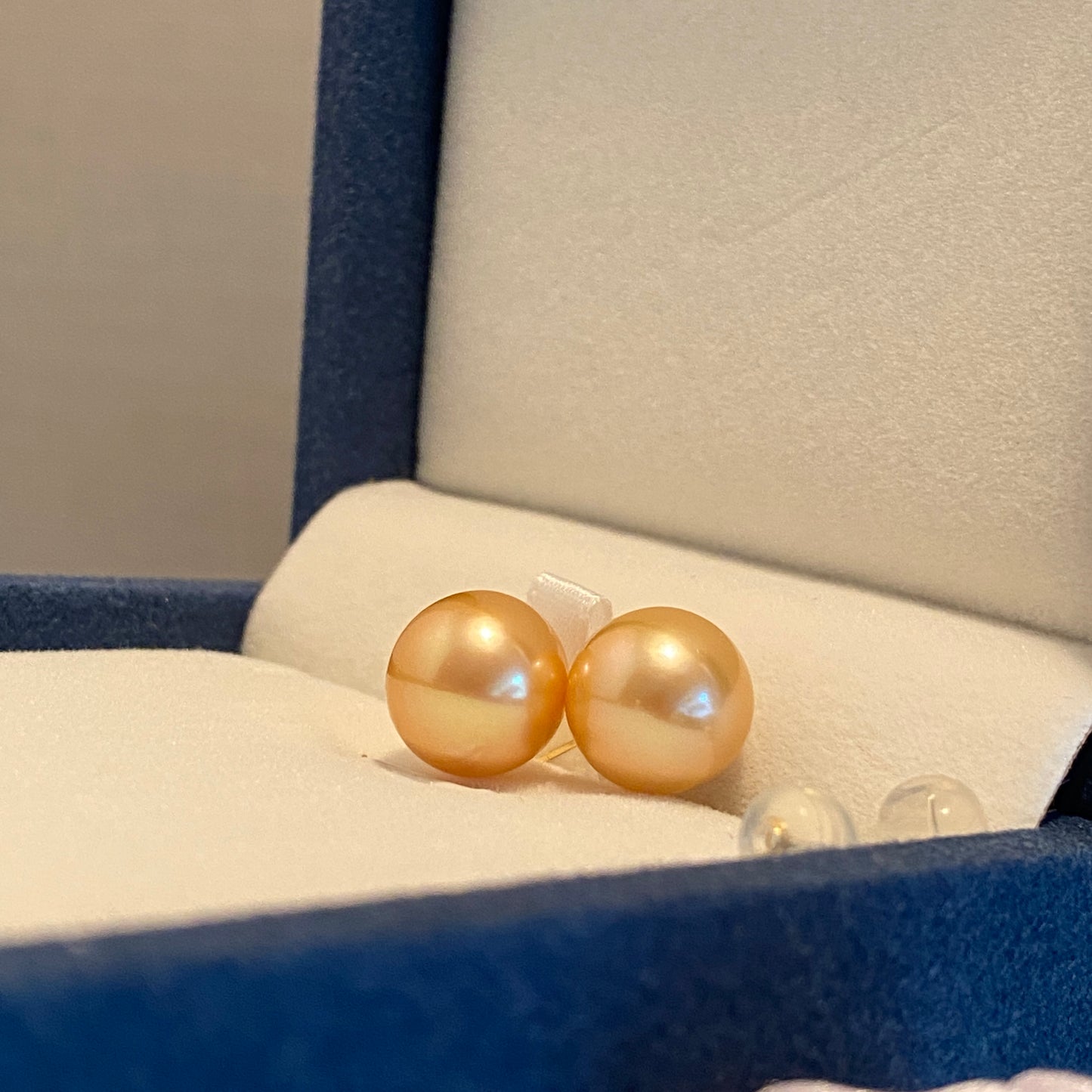 K18YG ゴールデンパール 南洋真珠 18K 18金 YG K18 イエローゴールド ゴールドパール ピアス スタッドピアス 10-11mm ~