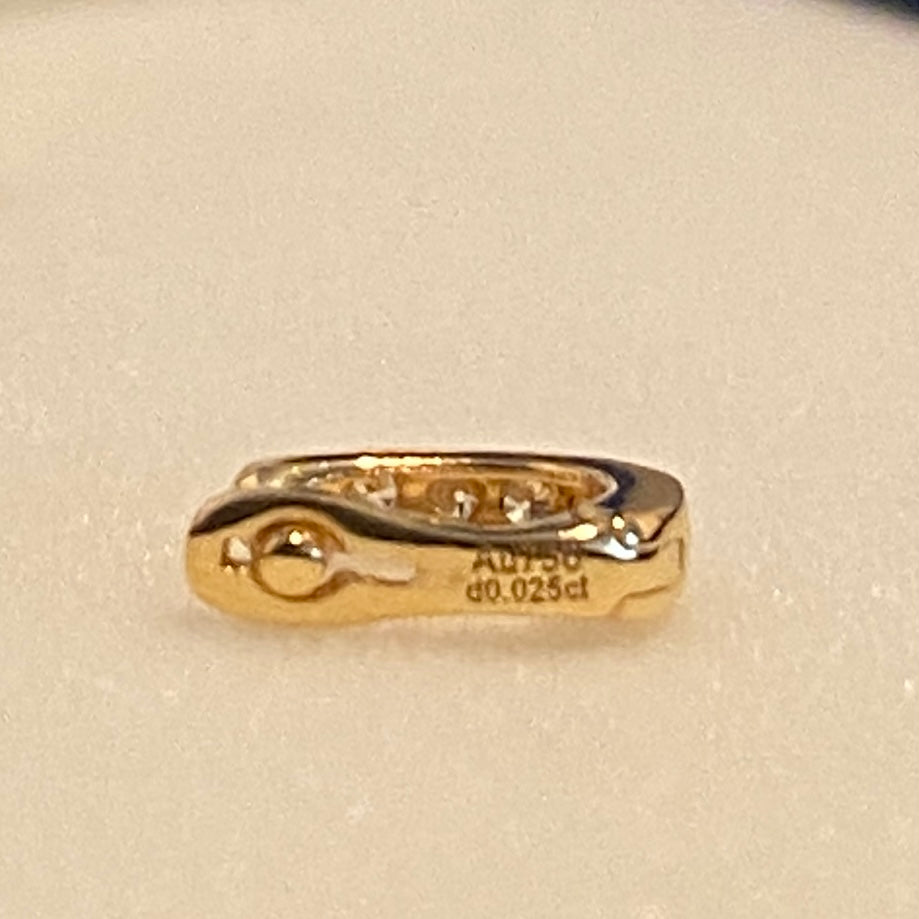 K18YG WG バチカン パーツ ダイヤモンド チャームホルダー 18K ペンダントパーツ ネックレスパーツ ホースシュー 馬モチーフ