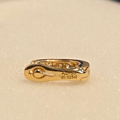 K18YG WG バチカン パーツ ダイヤモンド チャームホルダー 18K ペンダントパーツ ネックレスパーツ ホースシュー 馬モチーフ