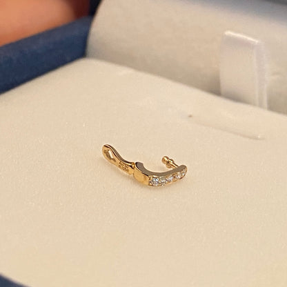 K18YG WG バチカン パーツ ダイヤモンド チャームホルダー 18K ペンダントパーツ ネックレスパーツ ホースシュー 馬モチーフ