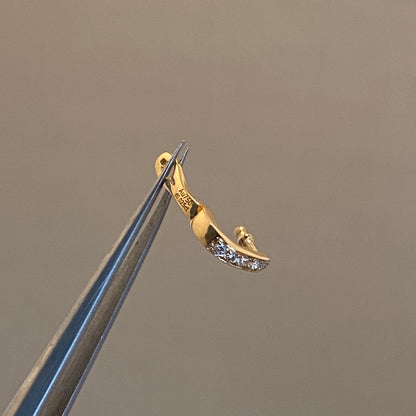 K18YG WG バチカン パーツ ダイヤモンド チャームホルダー 18K ペンダントパーツ ネックレスパーツ ホースシュー 馬モチーフ