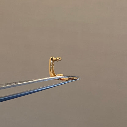 K18YG WG バチカン パーツ ダイヤモンド チャームホルダー 18K ペンダントパーツ ネックレスパーツ ホースシュー 馬モチーフ