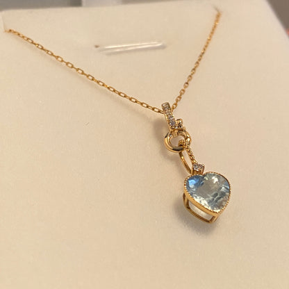 18k locking bail pendant diamond