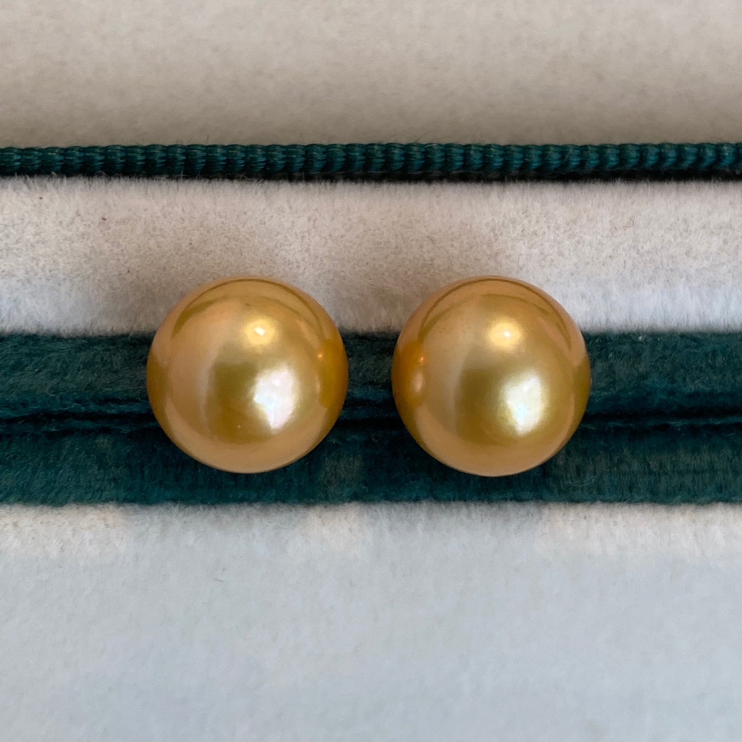 K18YG ゴールデンパール 9-10mm~ 南洋真珠 18K イエローゴールド ゴールドパール ピアス スタッドピアス 一粒