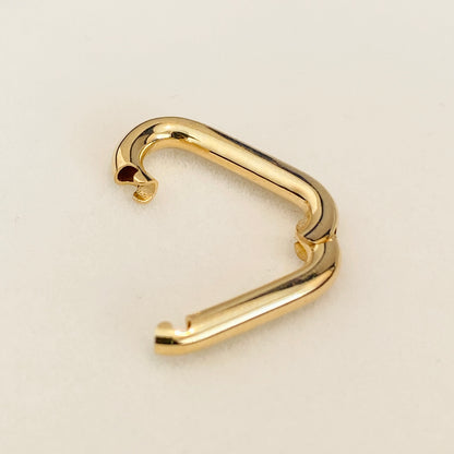 K18YG WG オーバル 開口 クラスプ パーツ チャーム 18K イエローゴールド ホワイトゴールド コマ ネックレスパーツ ブレスレットパーツ 繋ぎ