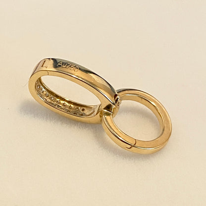 K18PG YG WG パーツ バチカン チャーム ダイヤモンド ダイヤ 留め金具 18金 フルダイヤ 全面ダイヤ 18K 繋ぎ ネックレスパーツ ペンダントパーツ クラスプ ロック付き 大きめ マルチバチカン