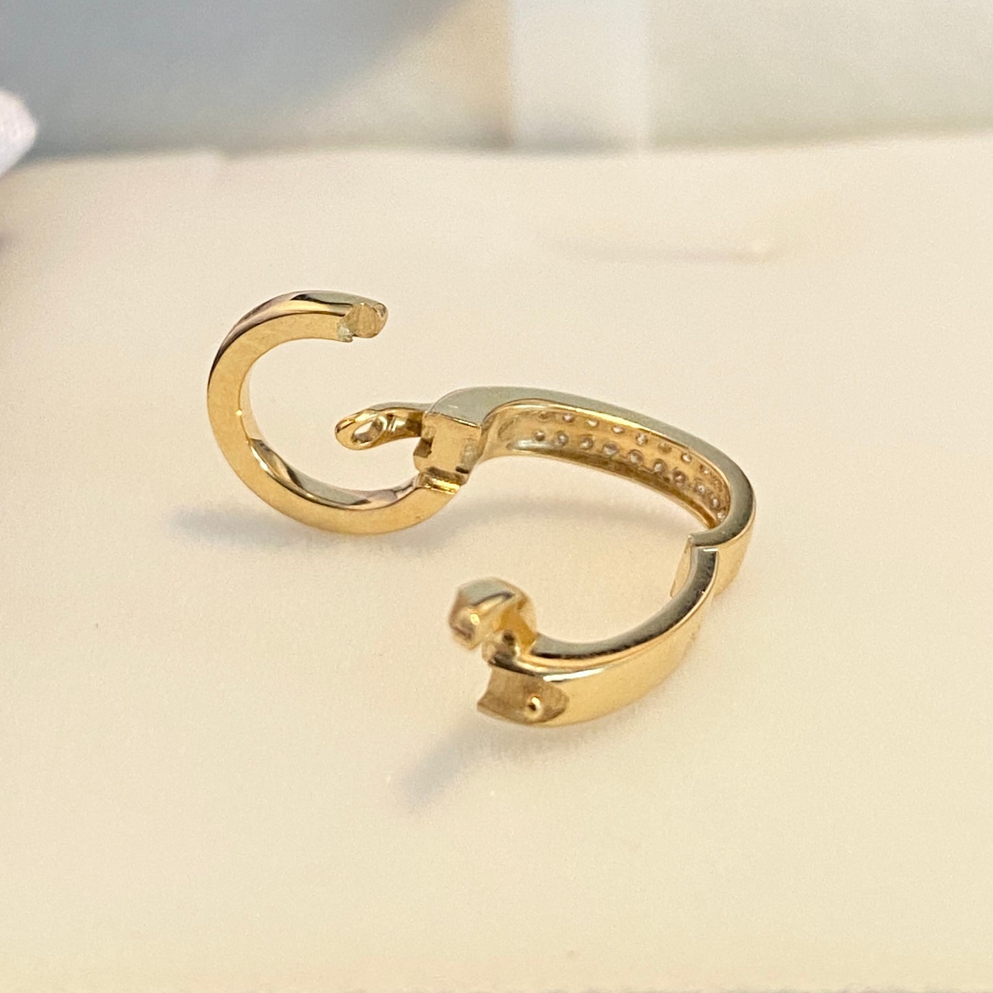 K18PG YG WG パーツ バチカン チャーム ダイヤモンド ダイヤ 留め金具 18金 フルダイヤ 全面ダイヤ 18K 繋ぎ ネックレスパーツ ペンダントパーツ クラスプ ロック付き 大きめ マルチバチカン