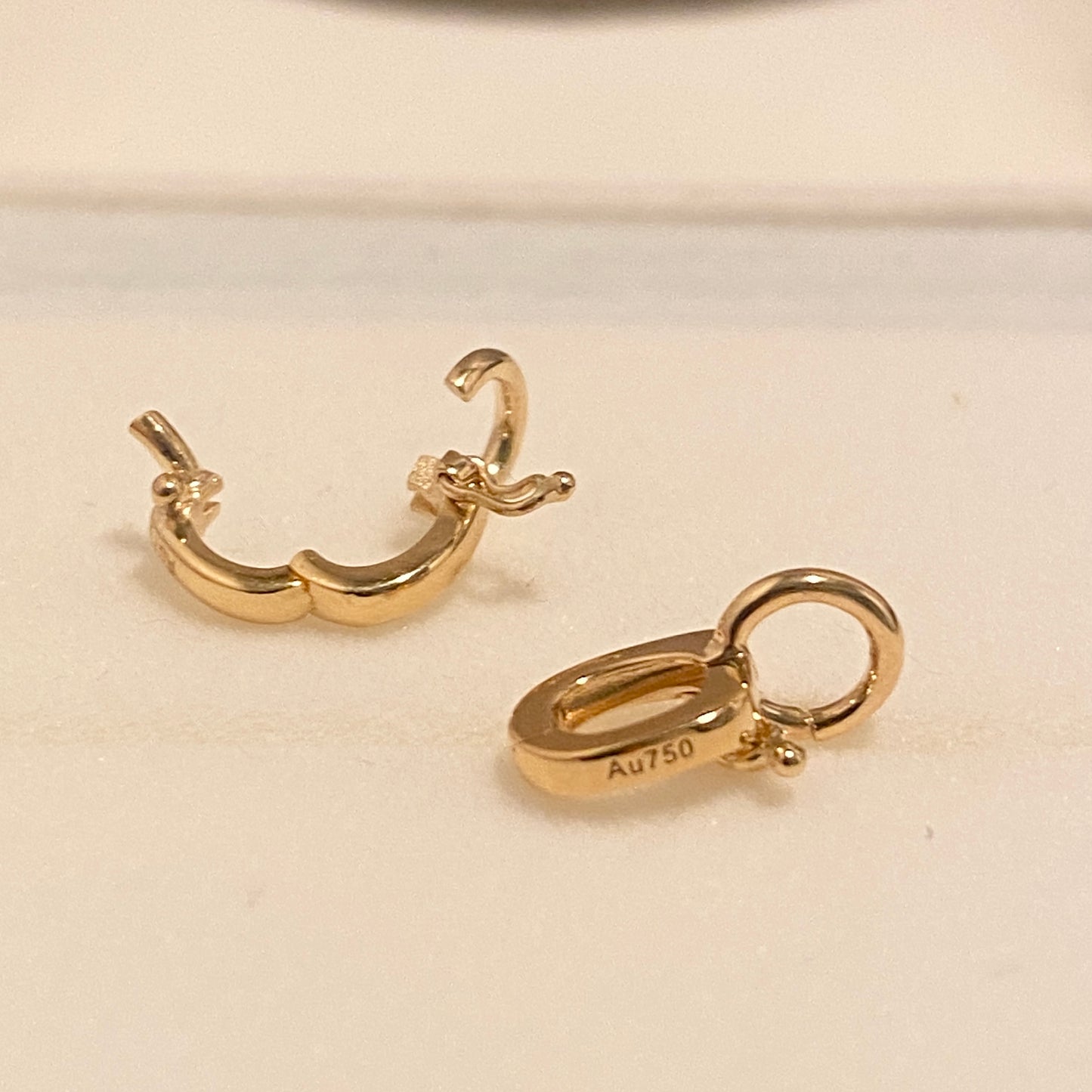 K18YG PG WG 18K バチカン ジュエリーパーツ ロック付き チャーム 鏡面/ダイヤモンド 18K マルチバチカン