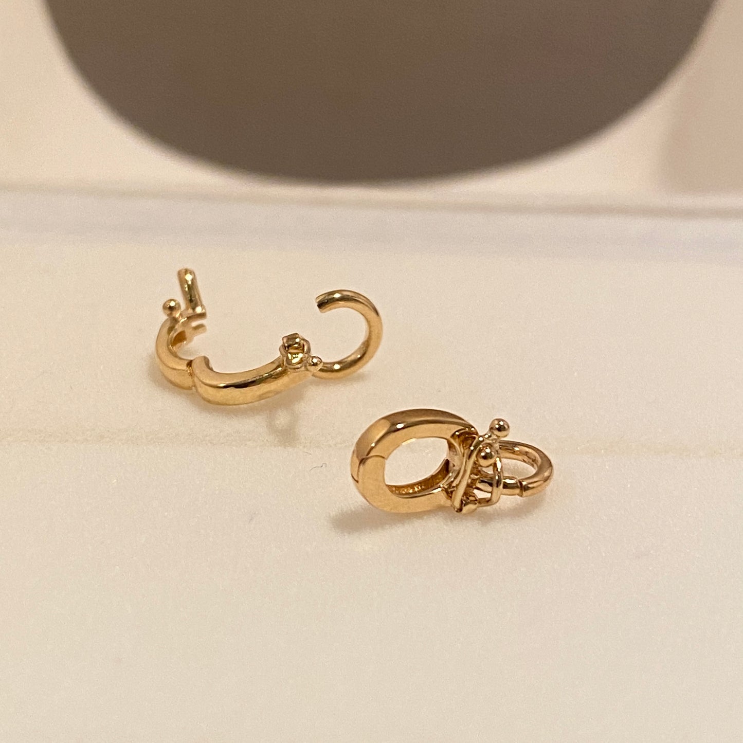 K18YG PG WG 18K バチカン ジュエリーパーツ ロック付き チャーム 鏡面/ダイヤモンド 18K マルチバチカン