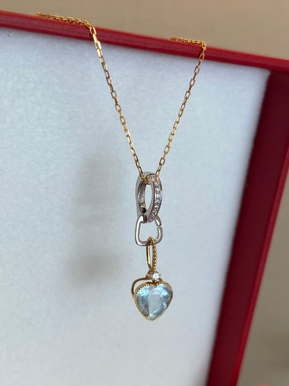 K18YG WG バチカン パーツ ダイヤモンド チャーム留め ダイヤ 18K チェーンパーツ ペンダントパーツ クラスプ ワンタッチ マルチバチカン