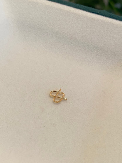 K18YG WG PG ワンタッチクラスプ M字 繋ぎ 18K チェーンパーツ 留め具 留め金具 ホック