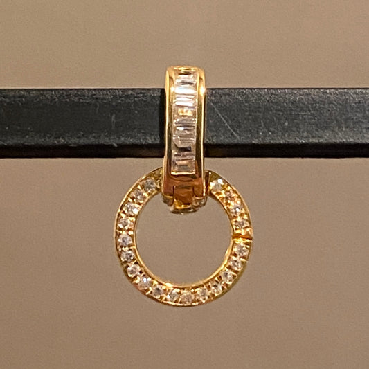 K18YG WG PG バケットダイヤ マルチバチカン 18K パーツ ペンダントパーツ クラスプ チャームホルダー ダイヤモンド