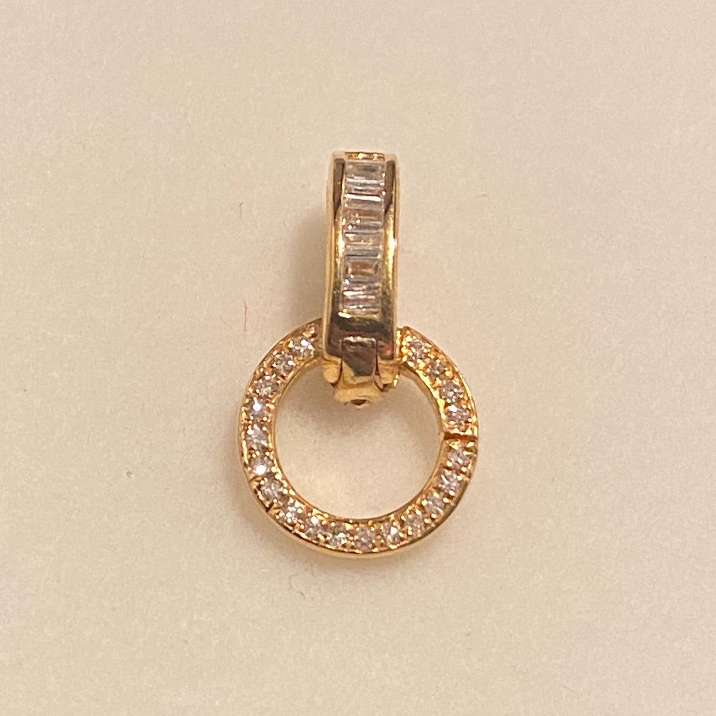 K18YG WG PG バケットダイヤ マルチバチカン 18K パーツ ペンダントパーツ クラスプ チャームホルダー ダイヤモンド