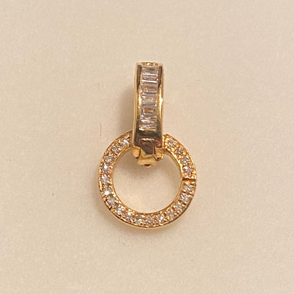 K18YG WG PG バケットダイヤ マルチバチカン 18K パーツ ペンダントパーツ クラスプ チャームホルダー ダイヤモンド