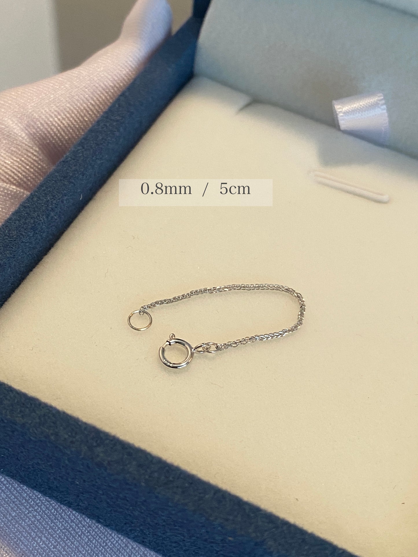 K18YG WG PG 引き輪 ヒキワ パーツ 18K YG K18 チェーンパーツ アジャスター 延長チェーン イエローゴールド ミニロープチェーン