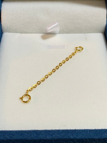 K18YG WG PG あずきチェーン 1.1mm~ 引き輪 ヒキワ パーツ 18K チェーンパーツ アジャスターチェーン イエローゴールド ホワイトゴールド
