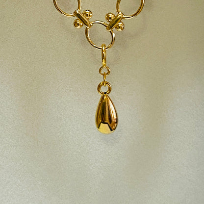 K18YG チャーム ペンダント ハート ティアドロップ 三角形 スクエア エンドパーツ 18k 引き輪