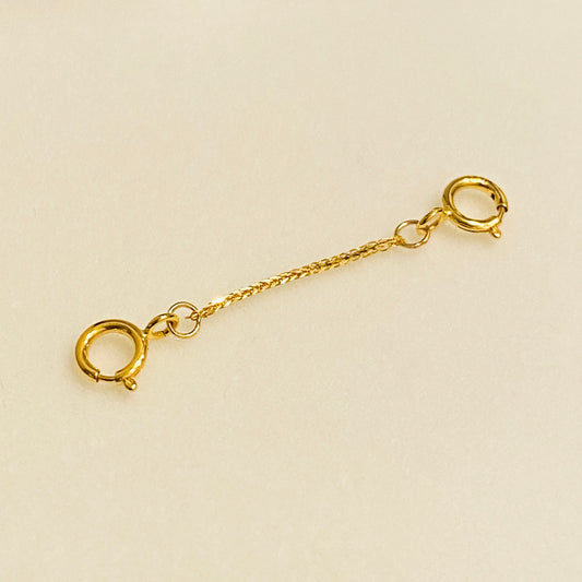 K18YG WG PG clasp parts 18K YG K18 chain parts adjuster chain yellow gold white gold rope chain