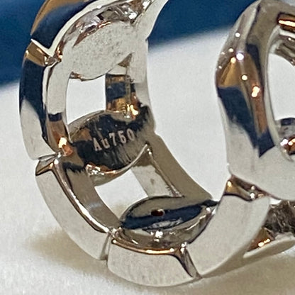 K18YG WG 喜平 イヤーカフ 18k イエローゴールド ホワイトゴールド 18金 シングル イヤーカフ 片耳用 中空 メンズ レディース