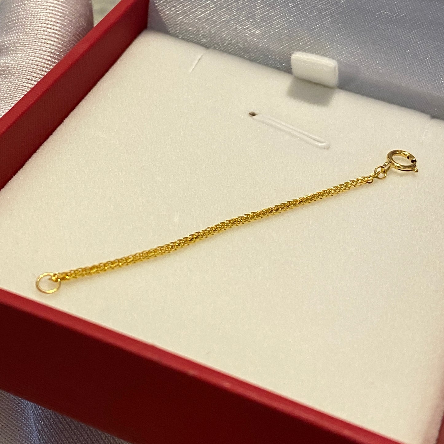 K18YG WG PG 引き輪 パーツ 18K YG アジャスター チェーン延長
