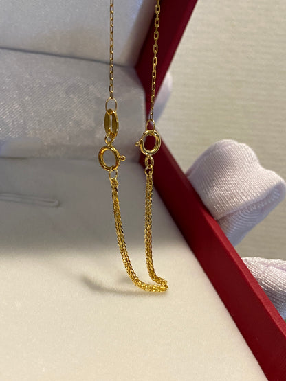K18YG WG PG 引き輪 パーツ 18K YG アジャスター チェーン延長