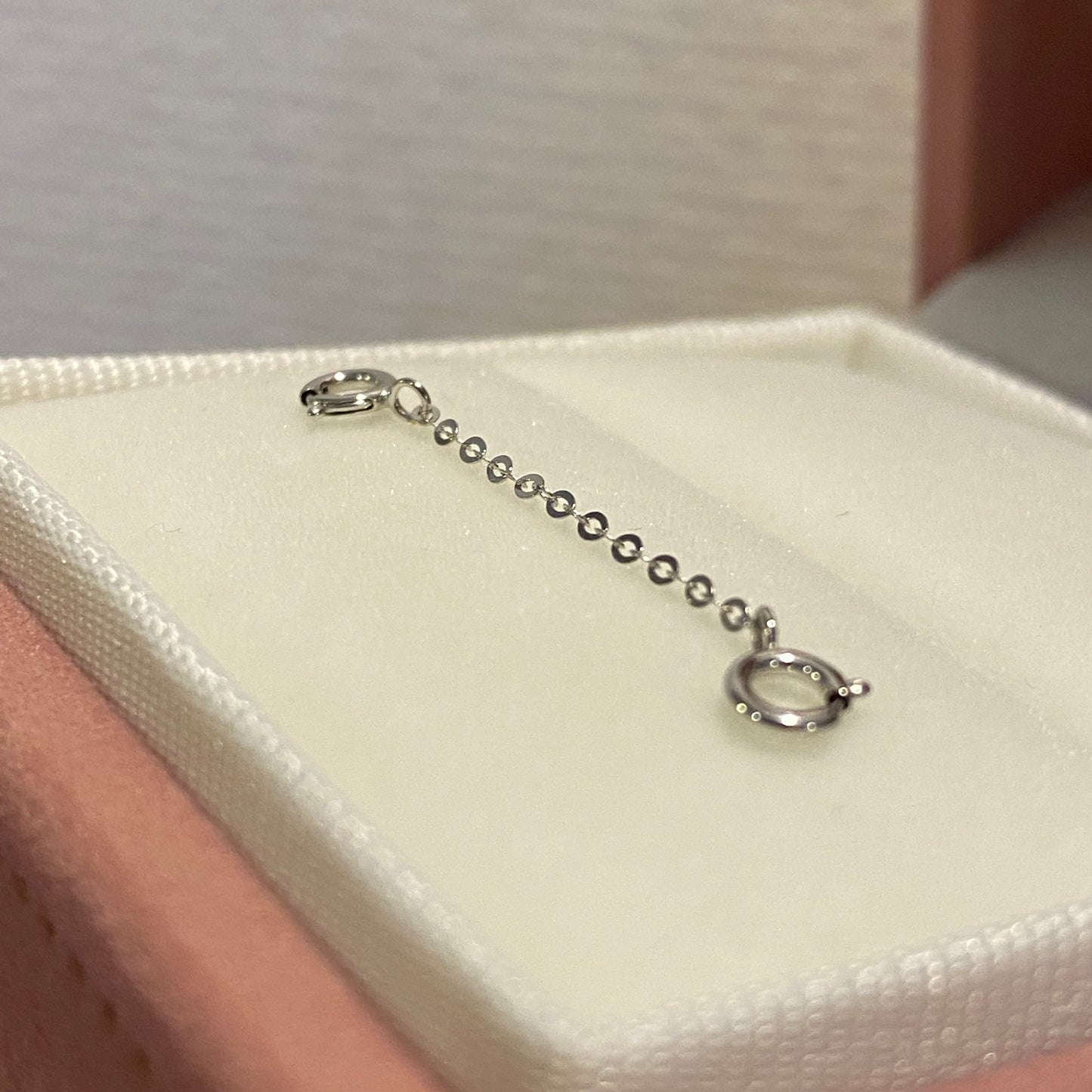 K18YG WG PG あずきチェーン 1.1mm~ 3cm~ パーツ チェーンパーツ チャーム18K 繋ぎ ひきわ 引き輪 ヒキワ 繋ぎ 延長