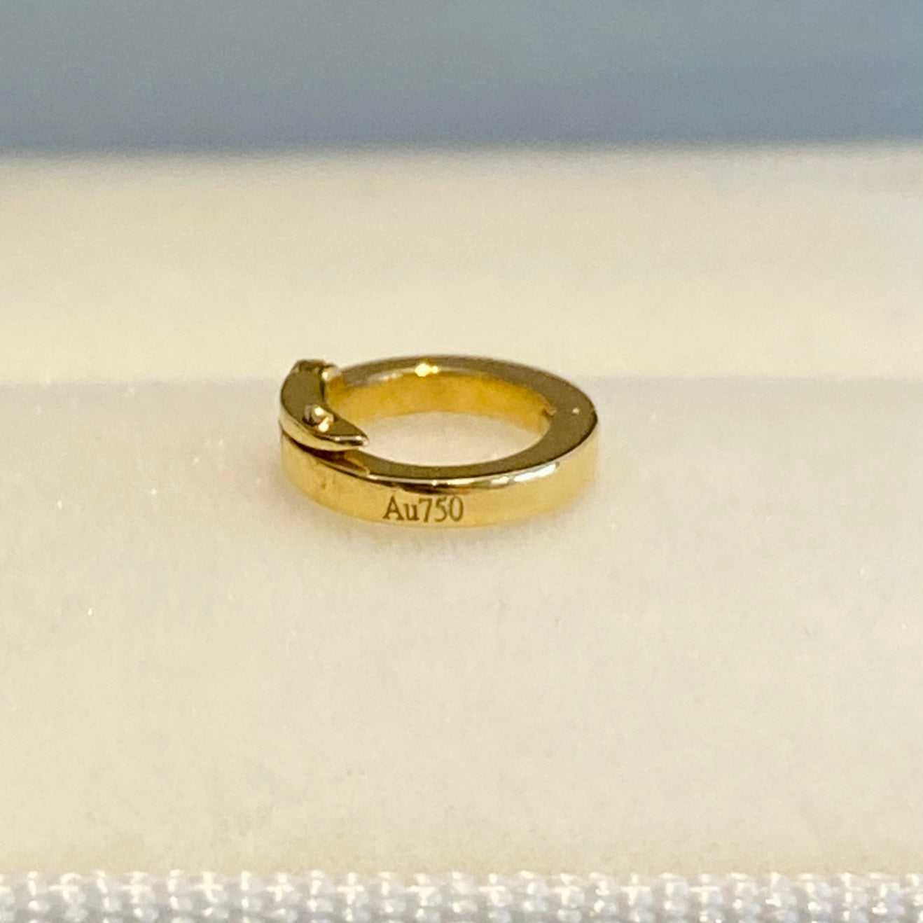 K18YG WG PG ロック付き バチカン 爪ロック 18K ラウンド チェーンパーツ 安全ロック コネクター クリッカー