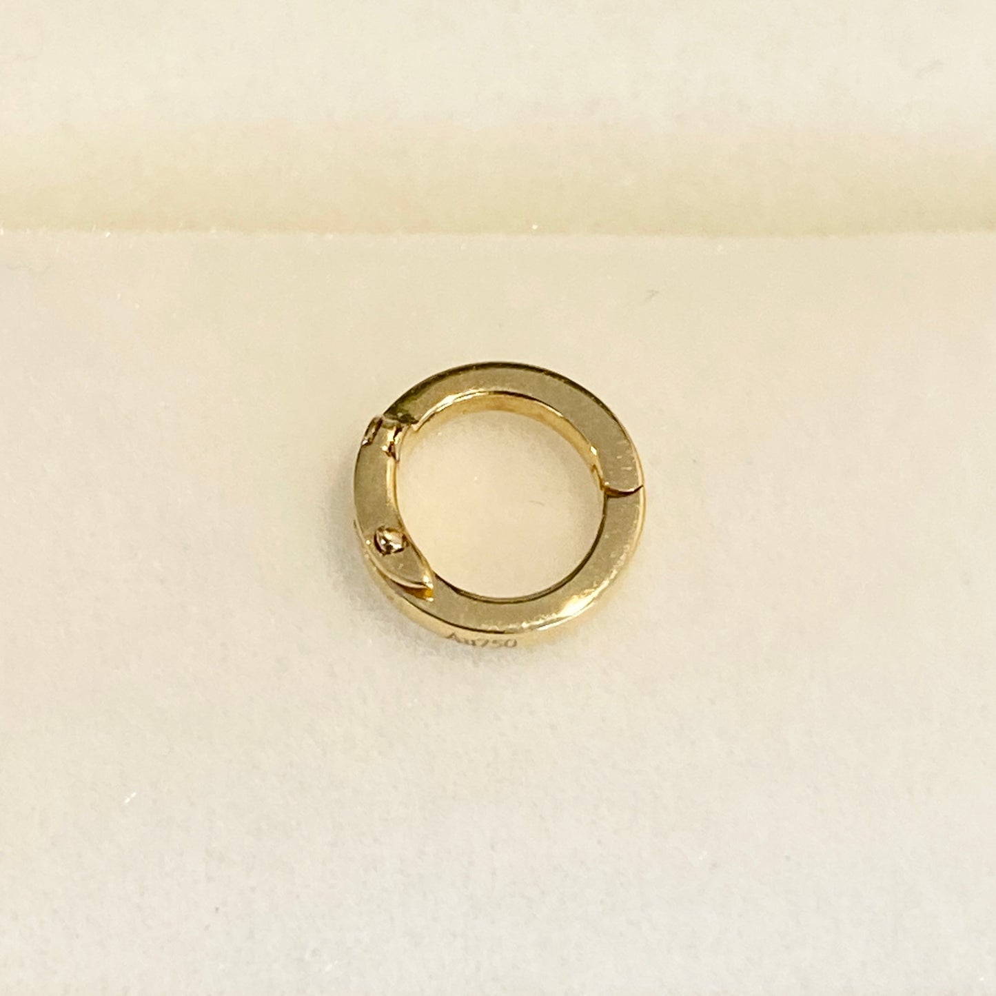 K18YG WG PG ロック付き バチカン 爪ロック 18K ラウンド チェーンパーツ 安全ロック コネクター クリッカー