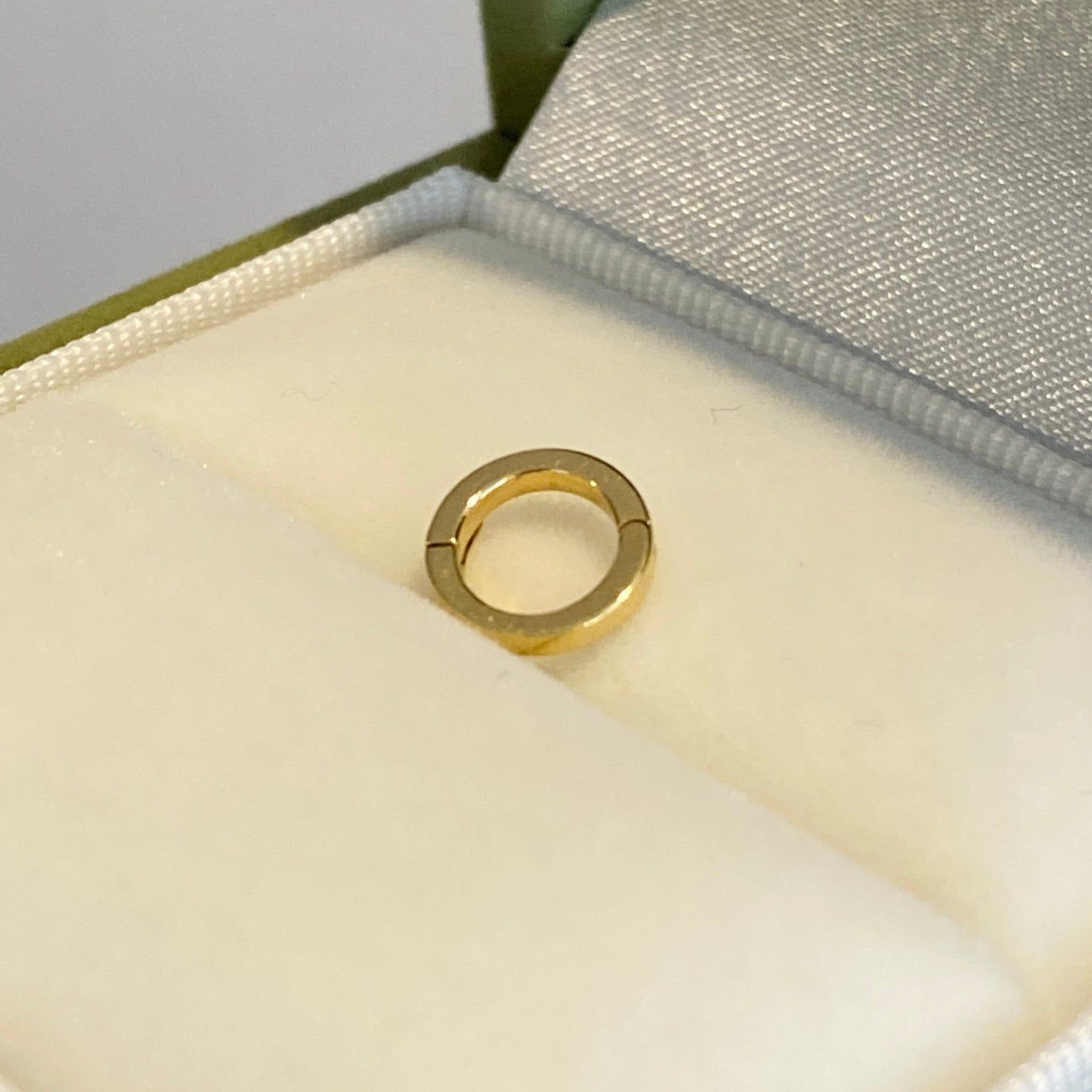 K18YG WG PG ロック付き バチカン 爪ロック 18K ラウンド チェーンパーツ 安全ロック コネクター クリッカー