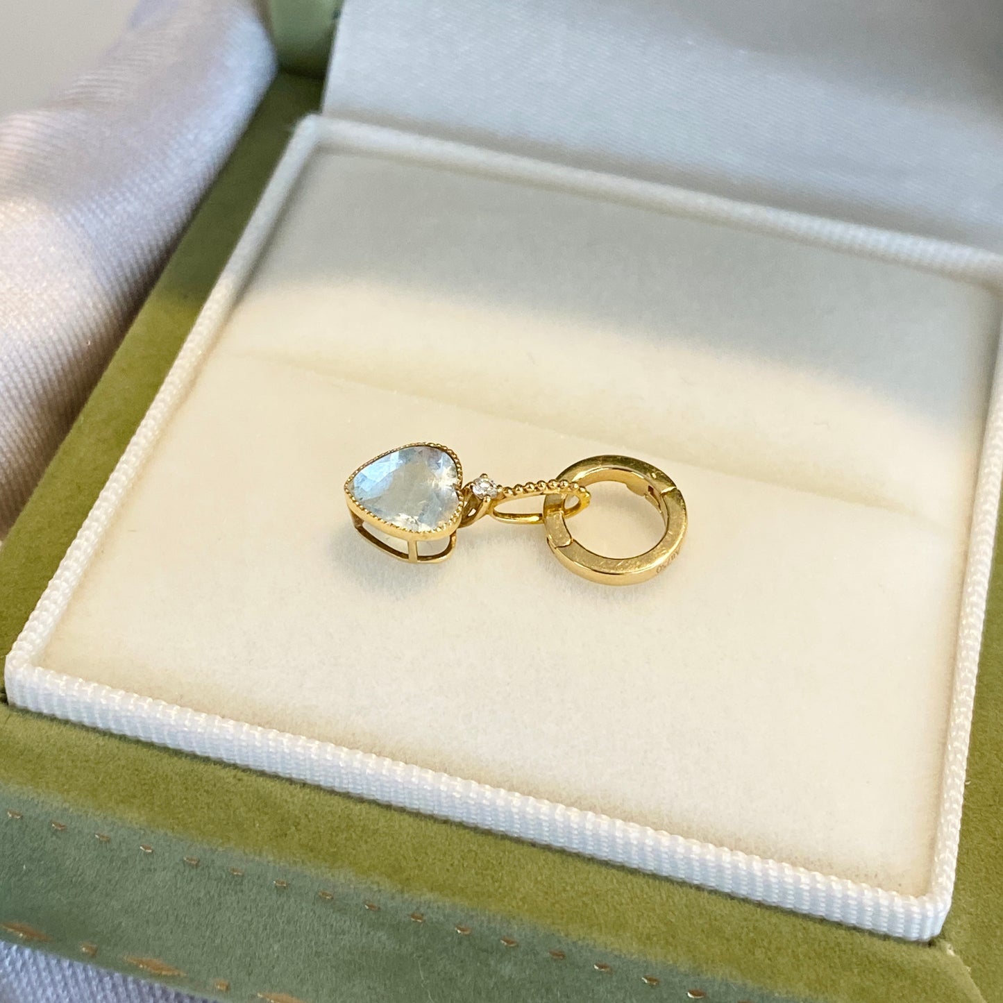 K18YG WG PG ロック付き バチカン 爪ロック 18K ラウンド チェーンパーツ 安全ロック コネクター クリッカー