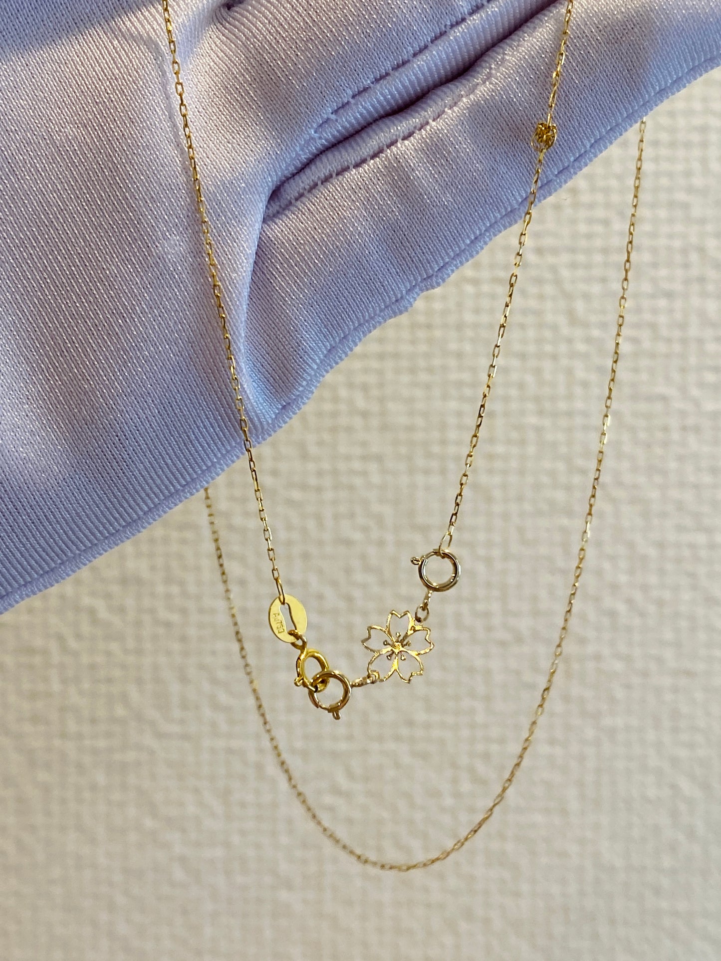 K18YG 引き輪 ヒキワ ひきわ 花 桜 梅 チェーンパーツ ネックレスパーツ YG 18K チャーム 両開口 コマ 花モチーフ 1.8cm / 3.8cm / 5.8cm 延伸 延ばす