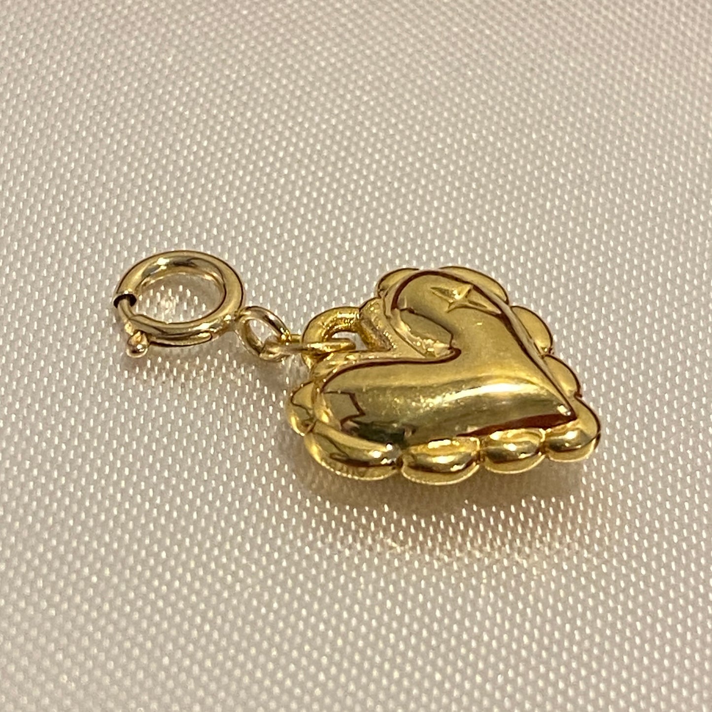 K18YG チャーム ペンダント ハート ティアドロップ 三角形 スクエア エンドパーツ 18k 引き輪