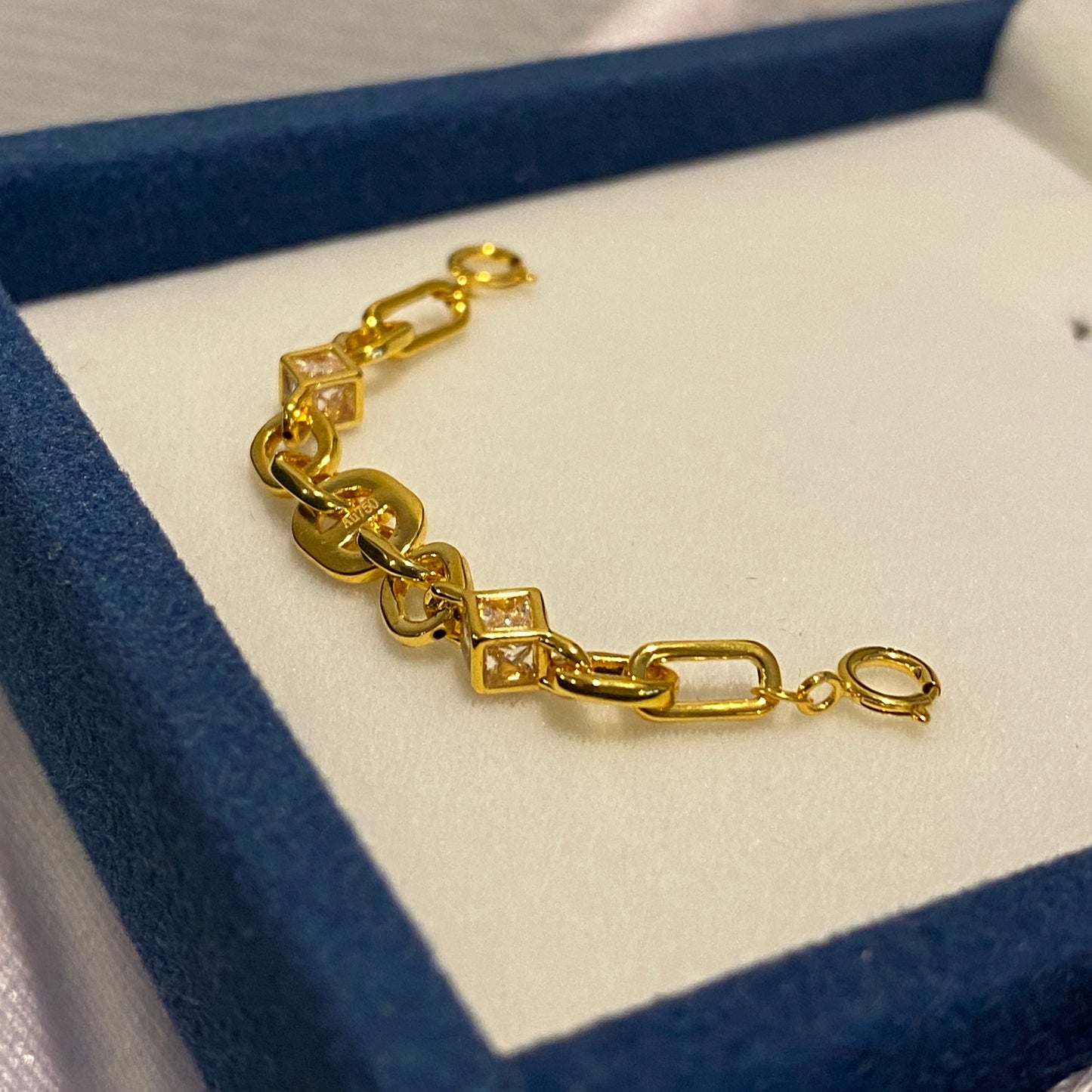 K18YG 引き輪 チャーム 18K チェーンパーツ アジャスター ブタ鼻 オーバルリンク ミックスチェーン