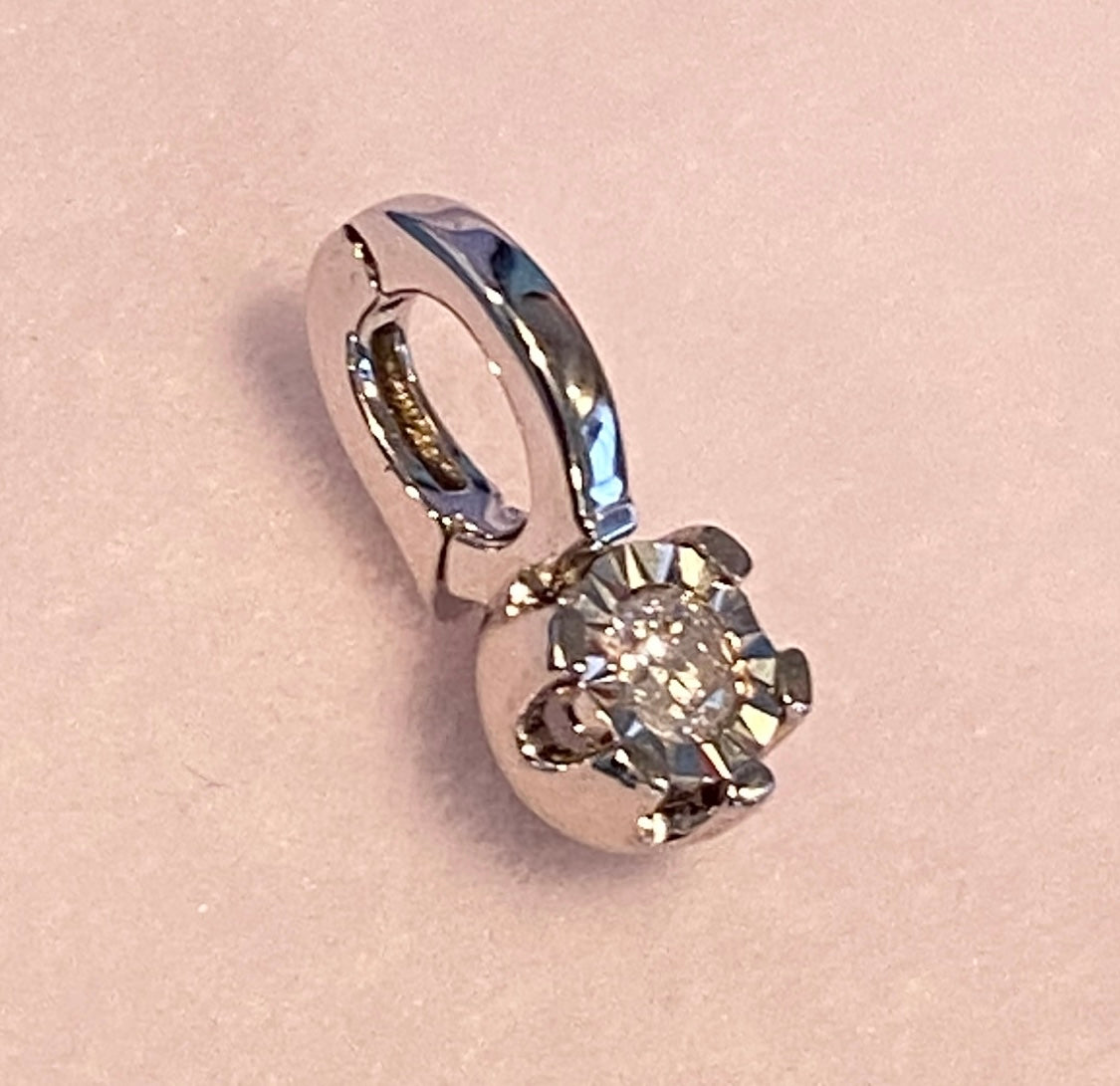 K18YG WG ダイヤモンド チャーム 18K バチカン ネックレスパーツ イエローゴールド ホワイトゴールド ペンダント クラスプ クリッカー バチカン