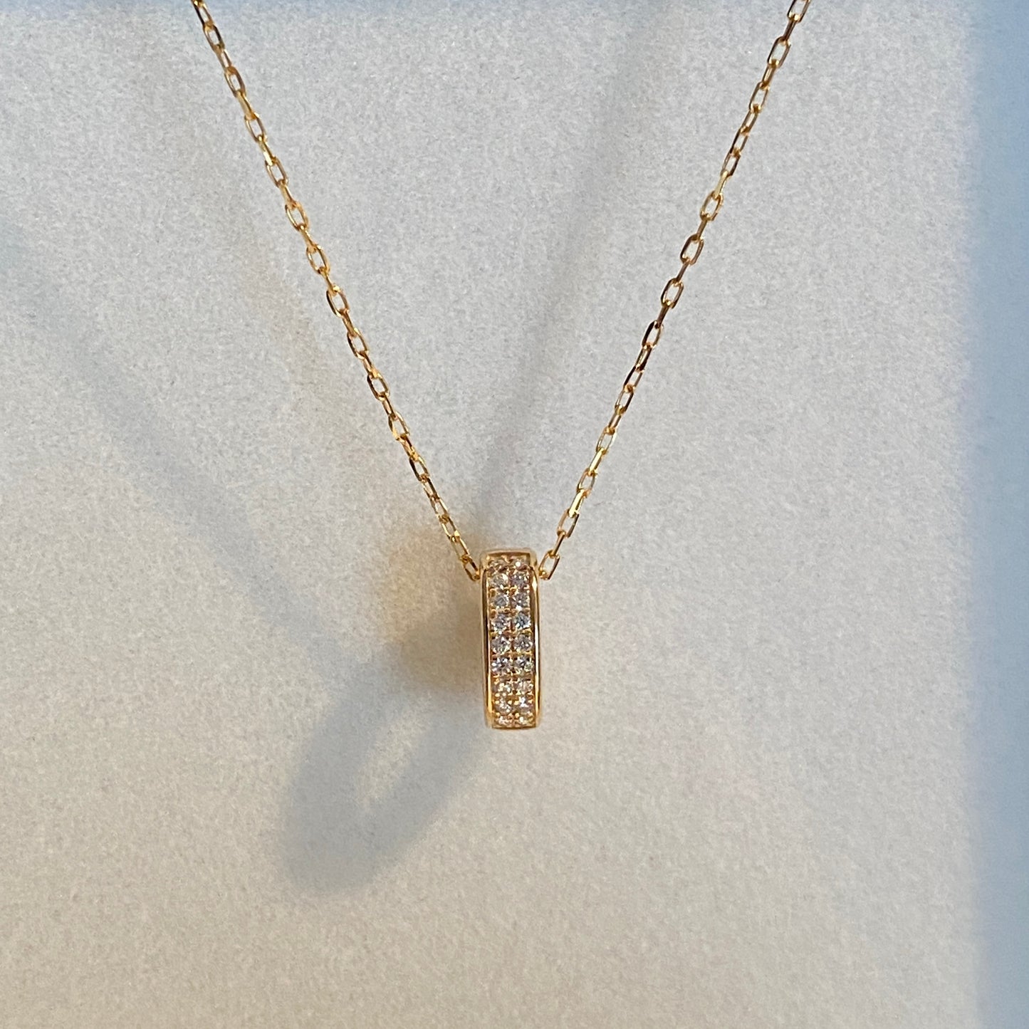 K18YG WG PG クリッカー バチカン ダイヤモンド ロック付き チャーム留め 18K チェーンパーツ ペンダントパーツ クラスプ
