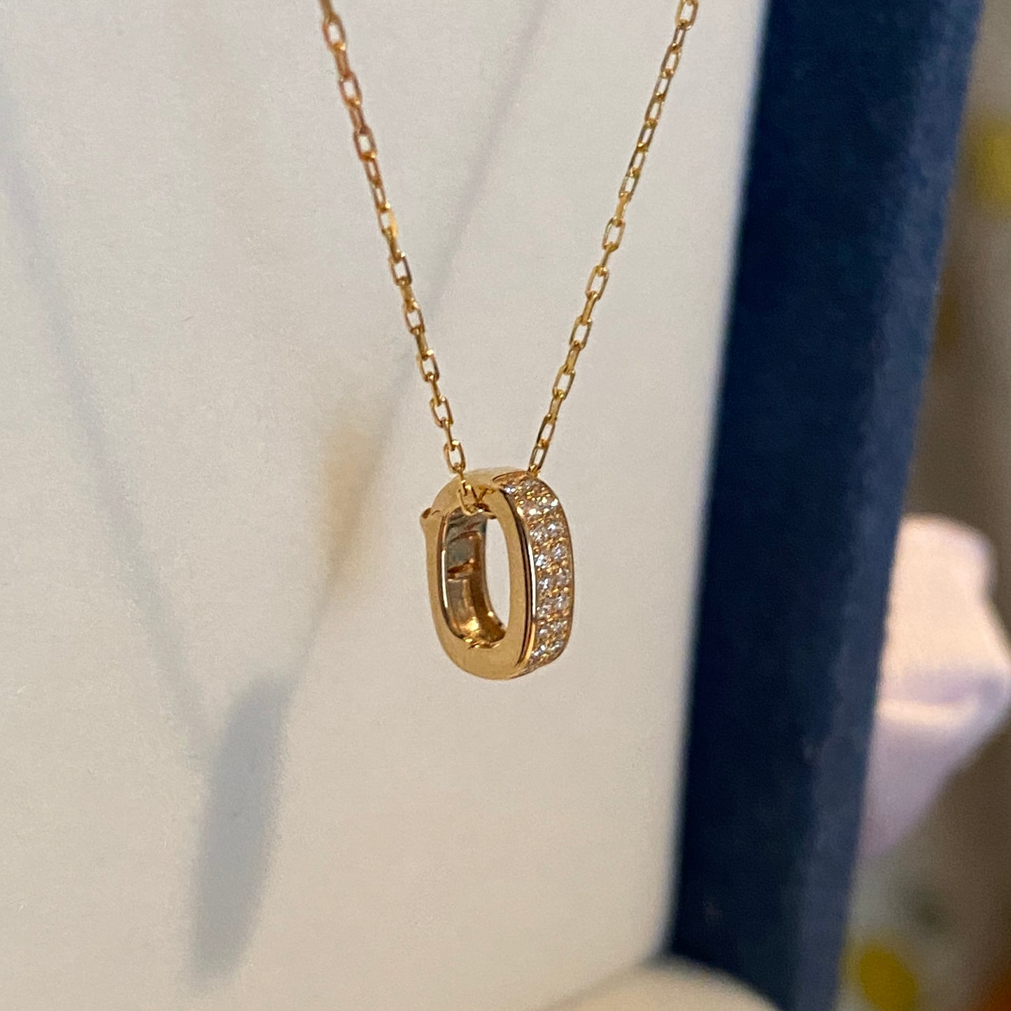 K18YG WG PG クリッカー バチカン ダイヤモンド ロック付き チャーム留め 18K チェーンパーツ ペンダントパーツ クラスプ