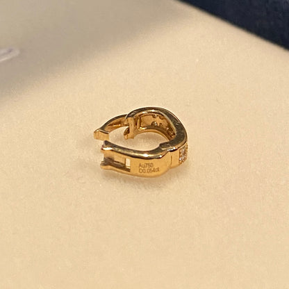K18YG WG PG クリッカー バチカン ダイヤモンド ロック付き チャーム留め 18K チェーンパーツ ペンダントパーツ クラスプ