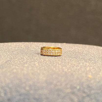 K18YG WG PG クリッカー バチカン ダイヤモンド ロック付き チャーム留め 18K チェーンパーツ ペンダントパーツ クラスプ