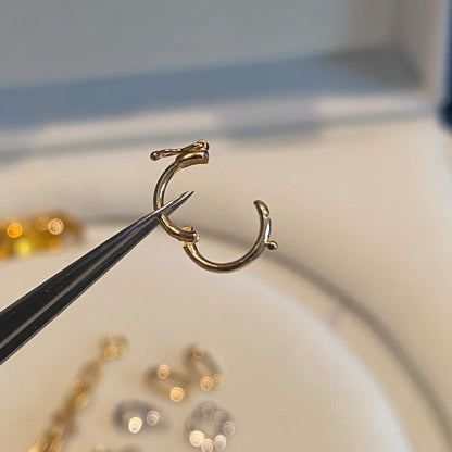 K18YG WG PG マルカン パーツ ロック 18K チェーンパーツ 貴金属パーツ 繋ぎ ホルダー