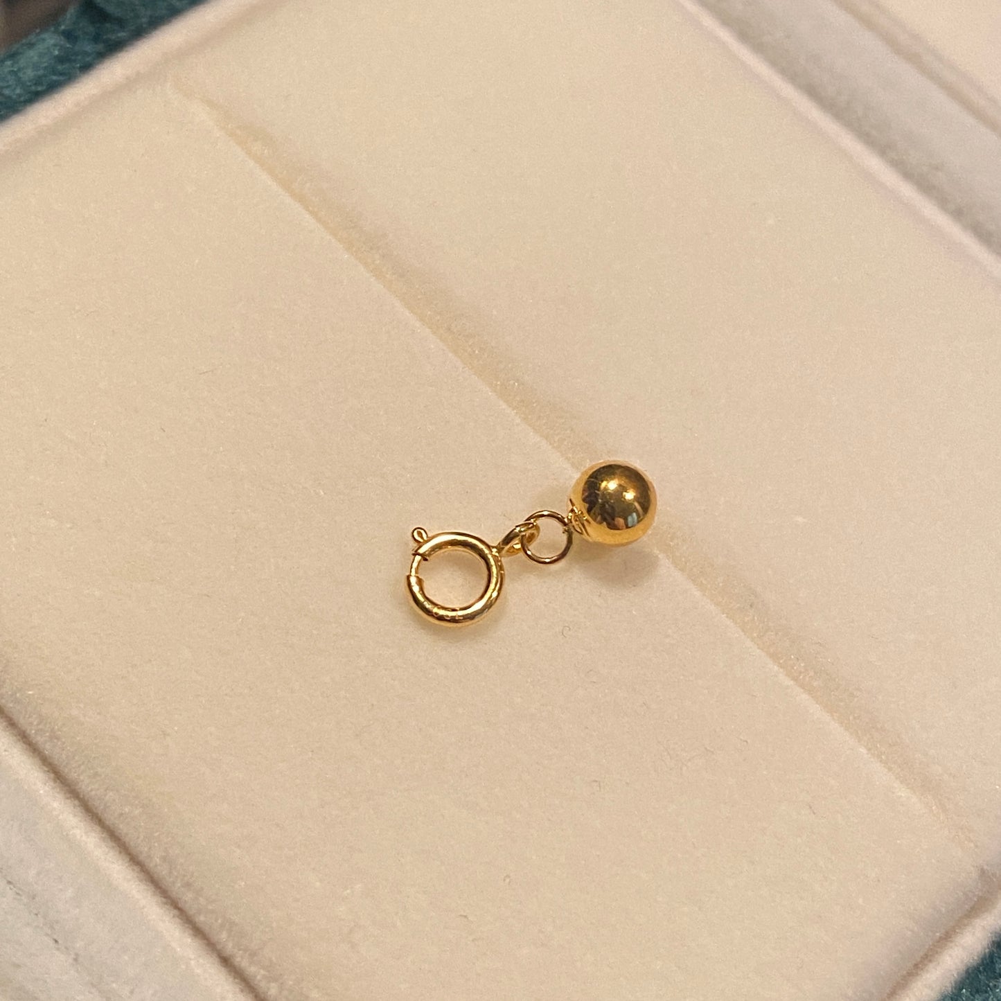 K18YG PG WG Clasp, Gold Sphere, Round, Yellow Gold, 18K, Chain Parts, Charms, End Parts for Necklaces