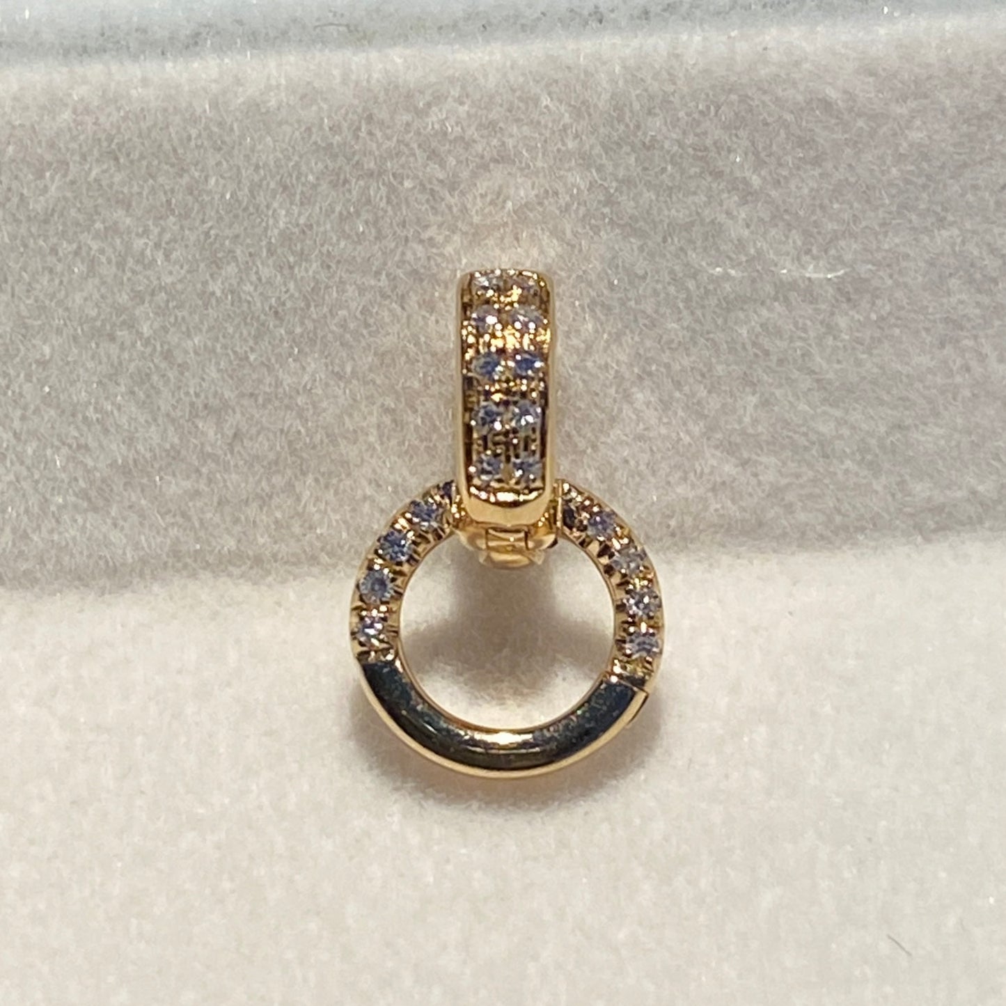 K18YG WG PG ダイヤモンド マルチバチカン 18K イエローゴールド ロック付き コネクター ペンダントホルダー 貴金属パーツ クラスプ