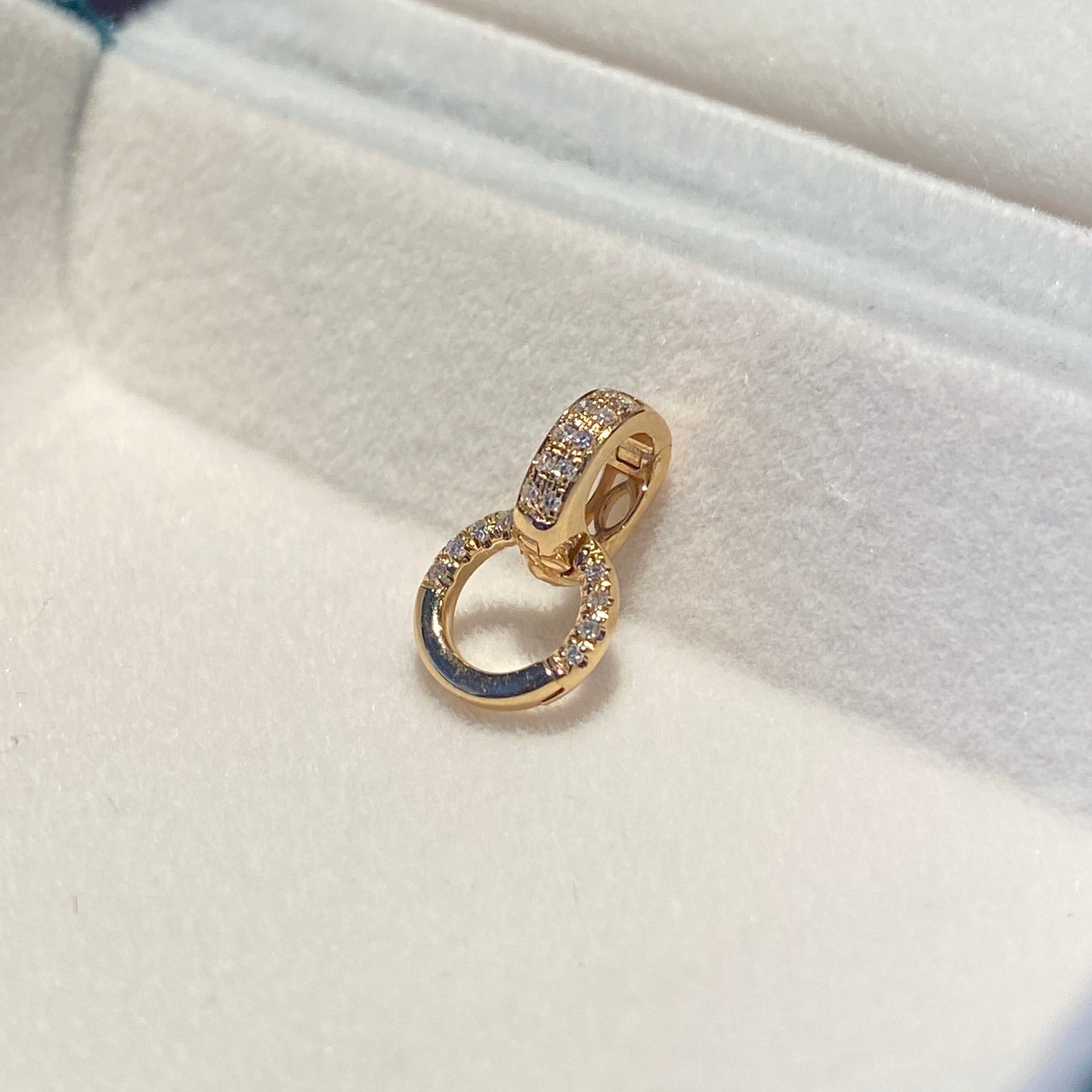 K18YG WG PG ダイヤモンド マルチバチカン 18K イエローゴールド ロック付き コネクター ペンダントホルダー 貴金属パーツ クラスプ