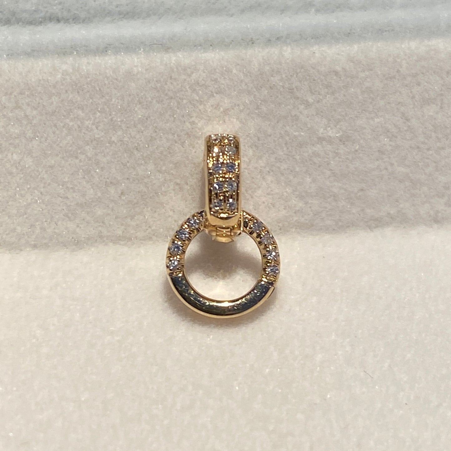 K18YG WG PG ダイヤモンド マルチバチカン 18K イエローゴールド ロック付き コネクター ペンダントホルダー 貴金属パーツ クラスプ