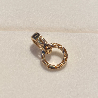 K18YG WG PG ダイヤモンド マルチバチカン 18K イエローゴールド ロック付き コネクター ペンダントホルダー 貴金属パーツ クラスプ