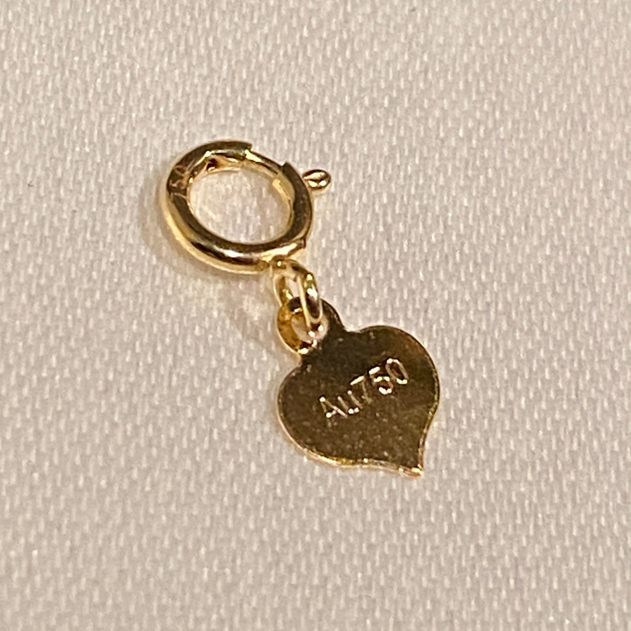 K18YG PG WG Clasp, Heart Shape, Yellow Gold, 18K, Jewelry Parts, Charms, End Parts, Necklace Parts