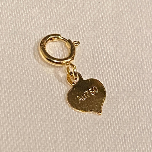 K18YG PG WG Clasp, Heart Shape, Yellow Gold, 18K, Jewelry Parts, Charms, End Parts, Necklace Parts