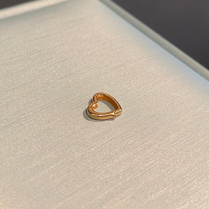 K18YG WG PG ハート チャーム 18金 クラスプ 留め具 チェーンパーツ コマ 18K 開口 繋ぎ イエローゴールド ホワイトゴールド ハート型