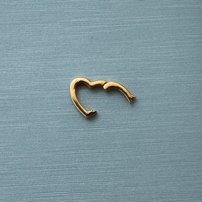 K18YG WG PG ハート チャーム 18金 クラスプ 留め具 チェーンパーツ コマ 18K 開口 繋ぎ イエローゴールド ホワイトゴールド ハート型