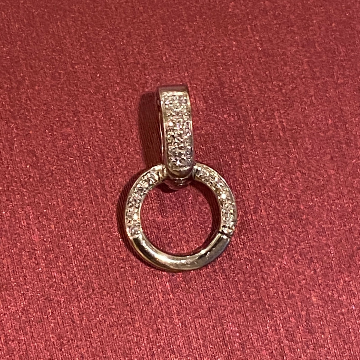 K18YG WG PG ダイヤモンド マルチバチカン 18K イエローゴールド ロック付き コネクター ペンダントホルダー 貴金属パーツ クラスプ